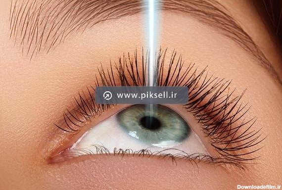 عکس با کیفیت از لیزر چشم زن یا لیزیک
