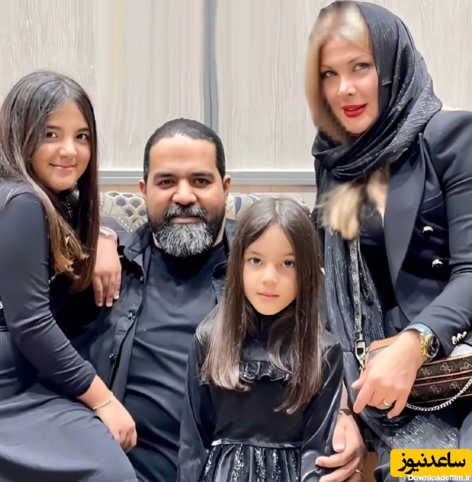 عکس خانوادگی رضا صادقی به همراه همسر و دو دخترش / ماشالا، چشم ...