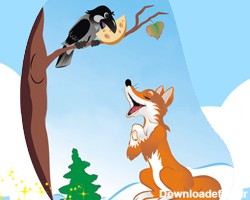 عکس نقاشی روباه و کلاغ