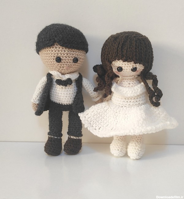 مشخصات، قیمت و خرید عروسک بافتنی مدل عروس و داماد مجموعه دو عددی ...
