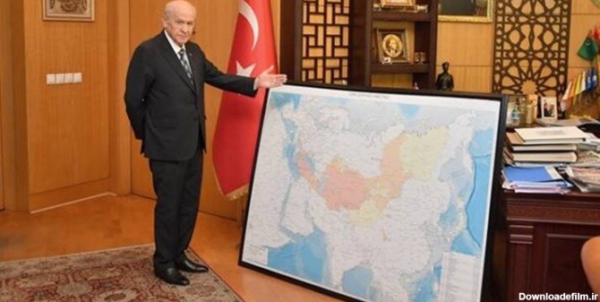 توهم عثمانی اردوغان؛ ایران در نقشه جهان تُرک!/عکس