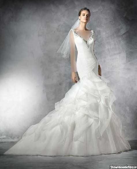 مدل لباس عروس ماهی ، مدل لباس عروس پشت باز ، جدیدترین مدل لباس عروس مدل ماهی