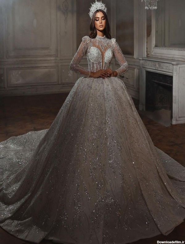 لباس عروس عربی مدل جدید و شیک 2023 [ خرید + قیمت ]
