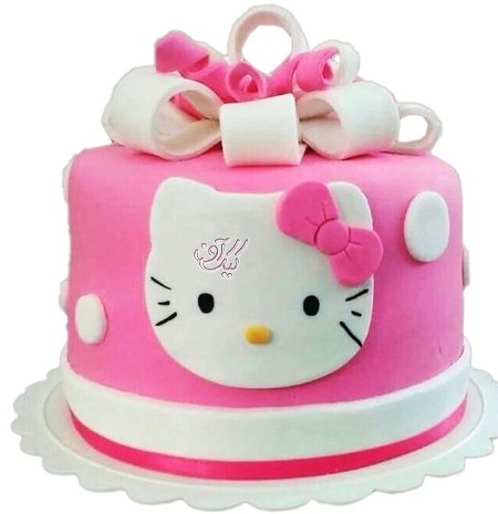 مدل کیک تولد دخترانه - کیک کیتی کارتونی | کیک آف