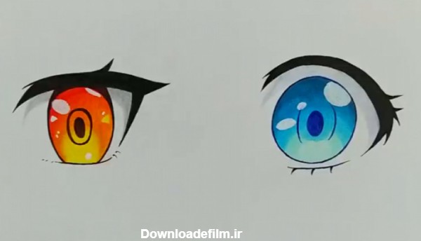 طراحی چشم برای انیمه و مانگا