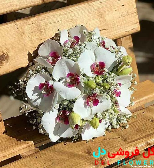 دسته گل عروس ارکیده 631 - گل فروشی آنلاین دل 09129410059
