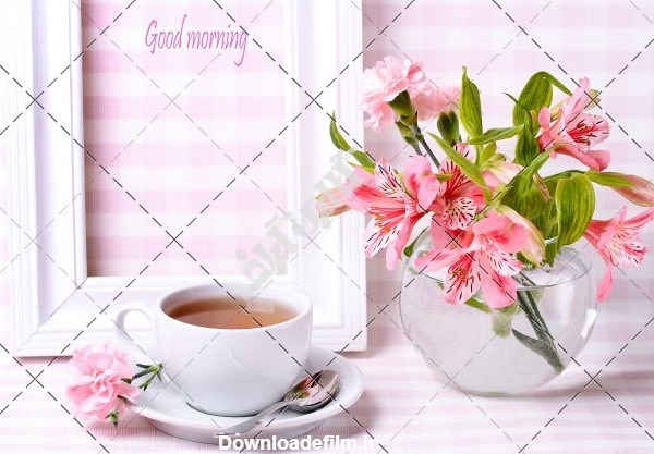 عکس چای و گل