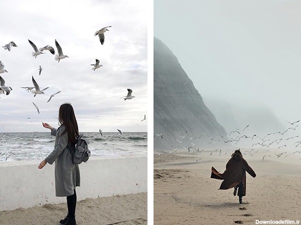 36 ژست عکاسی کنار دریا | ایده های خاص و جدید + نکات عکاسی