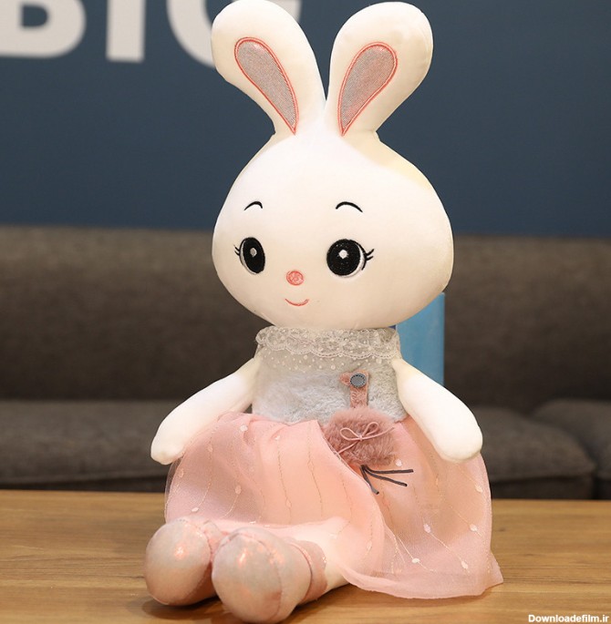 قیمت و خرید عروسک طرح خرگوش لباس توری ارتفاع 35 سانتی متر