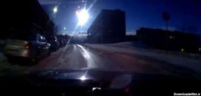 تصویر انفجار یک شهاب سنگ در آسمان روسیه + عکس