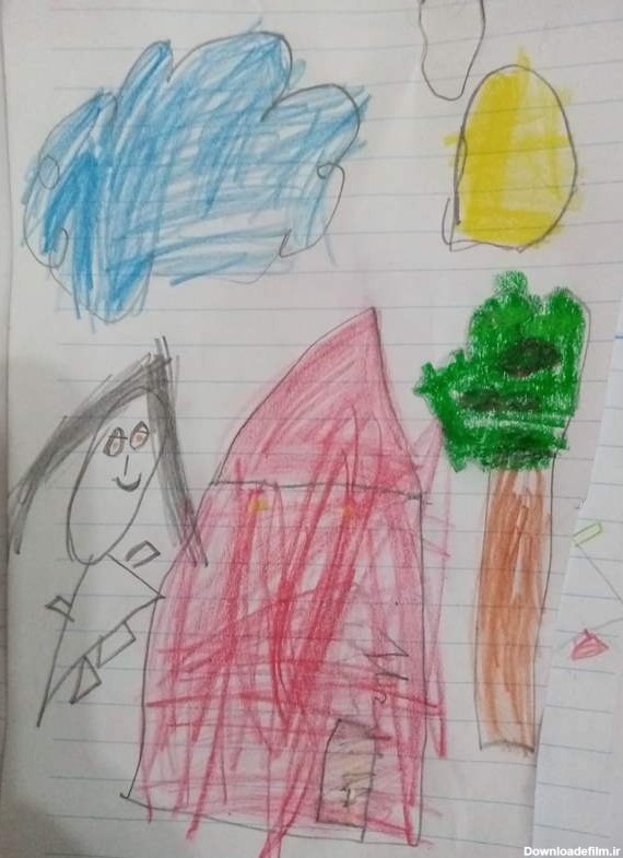 عکس نقاشی بچه سه ساله