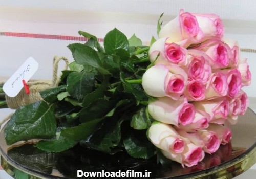 عکس دسته گل رز شوکا، نمونه ارسالی به مشتری