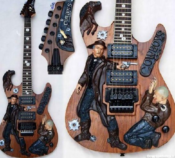 عکس های عجیب ترین و جالب ترین گیتار های جهان