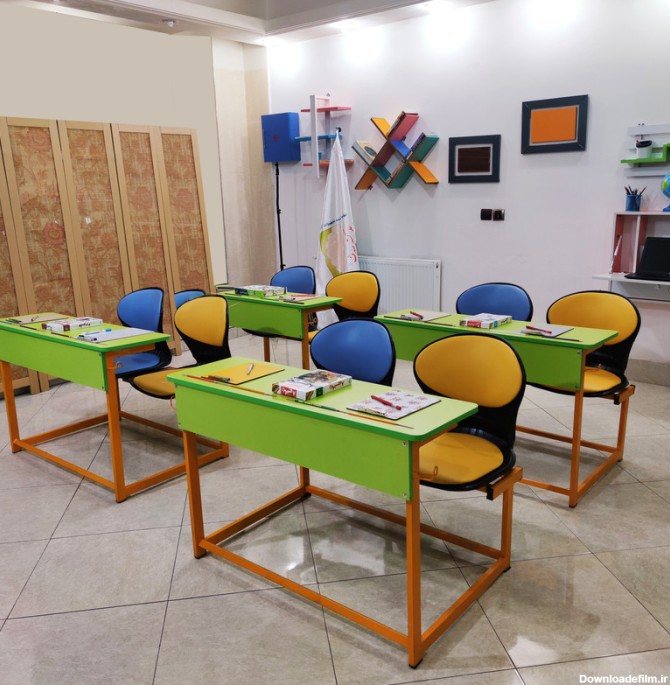 قیمت و خرید میز تحریر مدل میز و نیمکت دو نفره دانش آموزی آکوبا