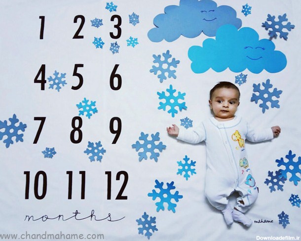 ایده‌های خلاقانه عکس نوزاد در زمستان - مجله چند ماهمه