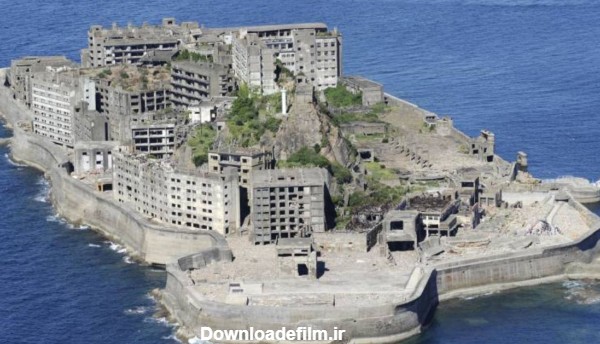 عکس جزیره مخروبه هاشیما در ژاپن