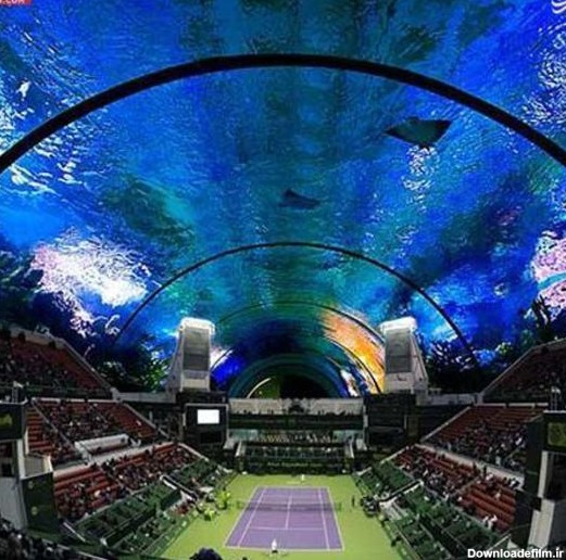زیباترین ورزشگاه تنیس جهان+تصاویر
