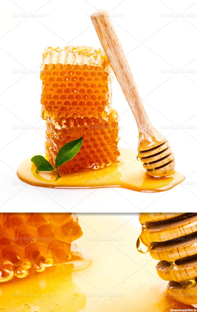 عکس موم عسل طبیعی - گرافیک با طعم تربچه - طرح لایه باز