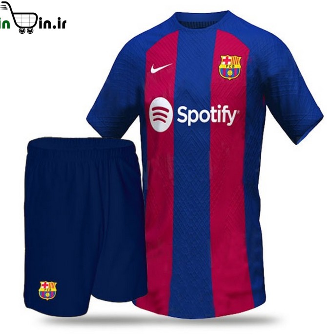 پیراهن و شورت بارسلونا کد 6269