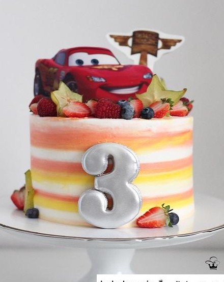 عکس کیک تولد پسرانه 3 ساله