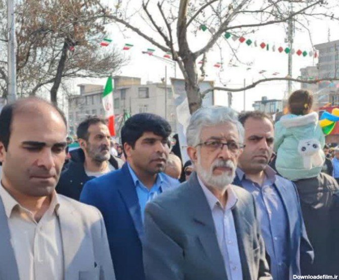 عکس/ حضور حداد عادل و سایر چهره‌های سیاسی در راهپیمایی 22 بهمن