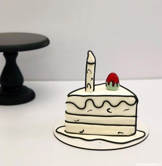 کیک کارتونی مثلث (اسلایسی)