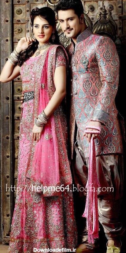 عروس و داماد هندی - عکس ویسگون