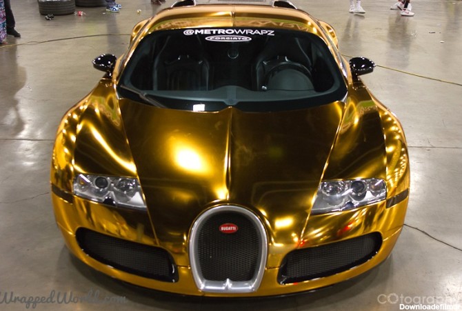 بوگاتی ویرون با بدنه ای از جنس طلای 24 عیار | خودرو