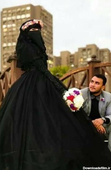 راز عروس و دامادی که شب عروسی سیاه پوشیدن +عکس‌های عروسی