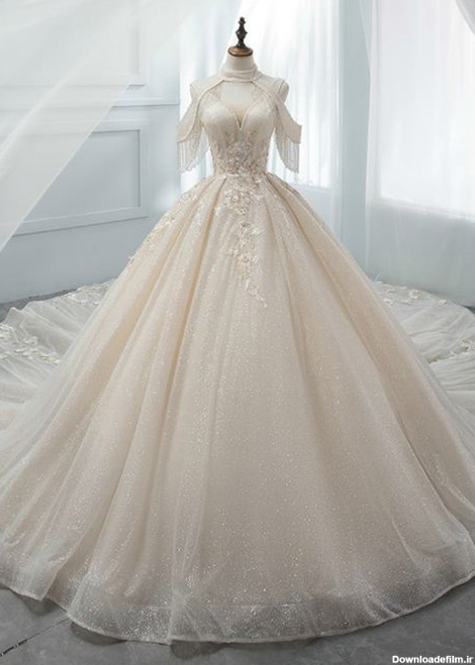 مدل لباس عروس پرنسسی اینستاگرام