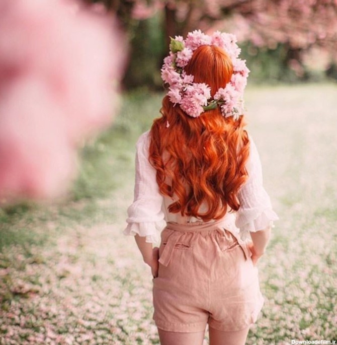 عکس پروفایل دخترونه مو قرمز خوشگل | تاوعکس