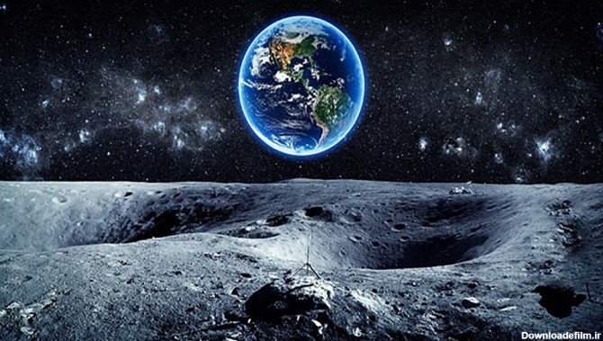 زیبایی زمین و کهکشان راه شیری از ماه + فیلم