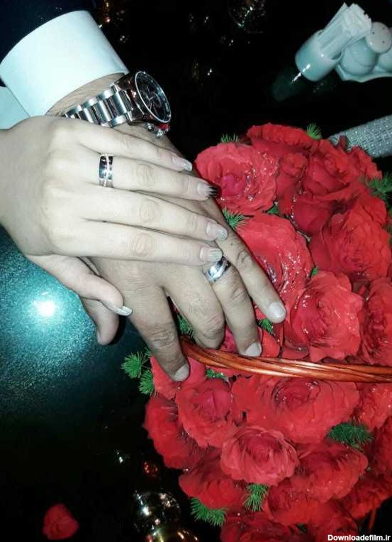 عکس حلقه ازدواج کنار سبد گل - عکس حلقه ازدواج | نوعروس