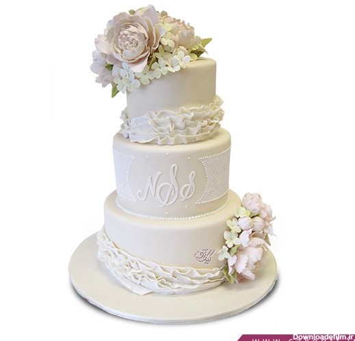 سفارش کیک عقد و عروسی و نامزدی - کیک عروسی آیناز | کیک آف