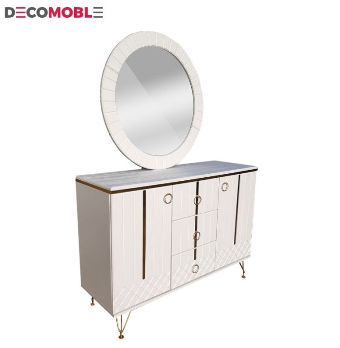 آینه و کنسول مدل ونیز به همراه میز تلویزیون - دکومبل