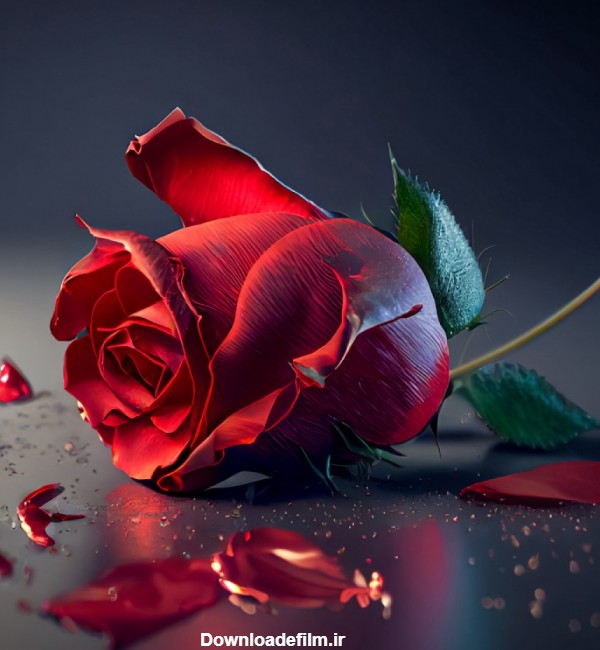 عکس گل رز قرمز
