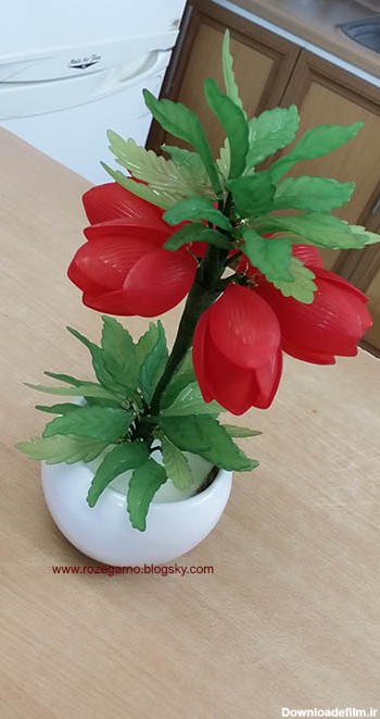 گل لاله واژگون کریستالی - روزگارنو