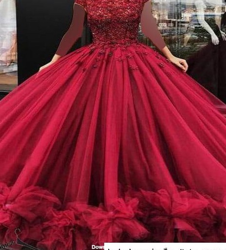 لباس مجلسی دخترانه قرمز بلند ❤️ [ بهترین تصاویر ]