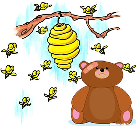 داستان خرس کوچولو و زنبورهای عسل