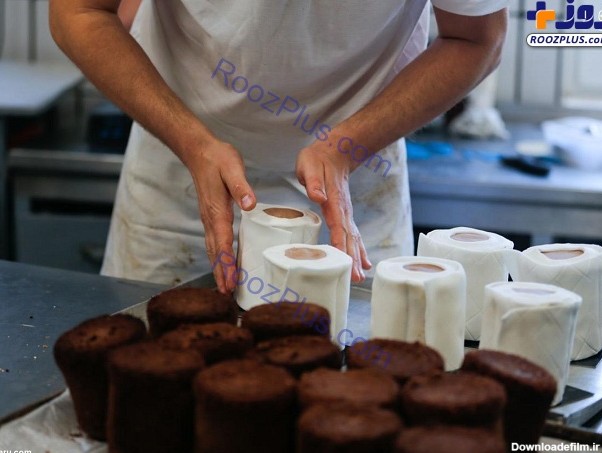 پخت کیک به شکل دستمال توالت! + عکس | روزنو