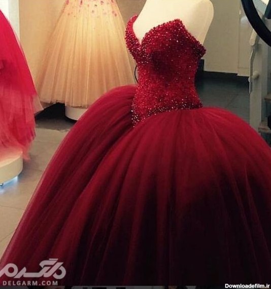 ژورنال انواع مدل لباس نامزدی بلند قرمز رنگ جدید - سری اول سال 2018