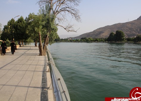 حضور گردشگران در کنار دریاچه کیو خرم آباد به روایت تصویر