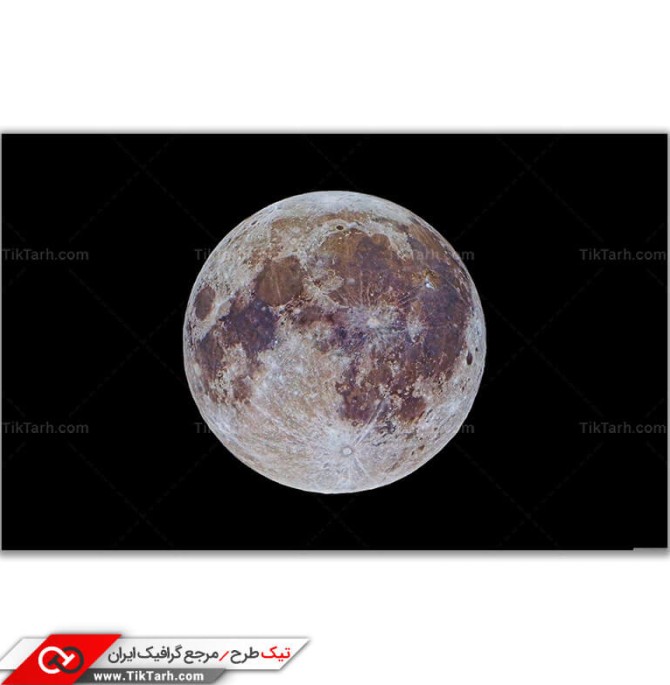 تصویر با کیفیت ماه کامل | تیک طرح مرجع گرافیک ایران
