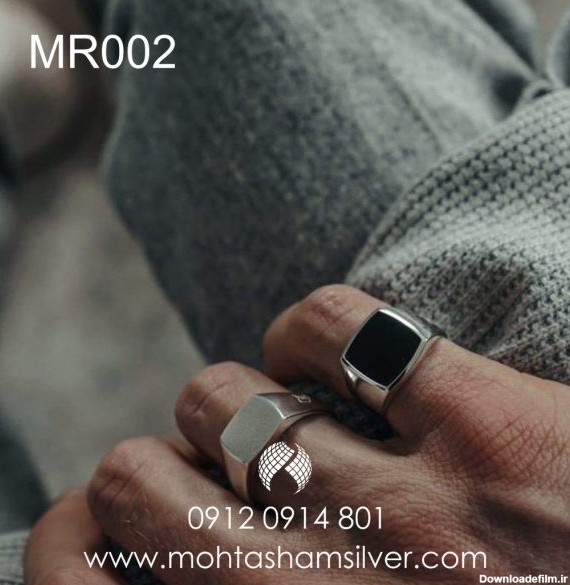 انگشتر نقره مردانه / زنانه طرح مربع کد MR002 – محتشم | زیباترین ...