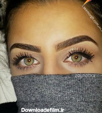 چشم های دختر عرب با رنگ خاص