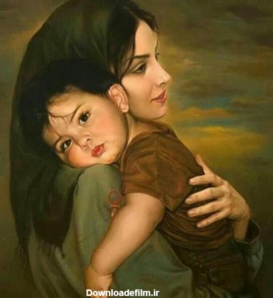 عکس مادر و فرزند