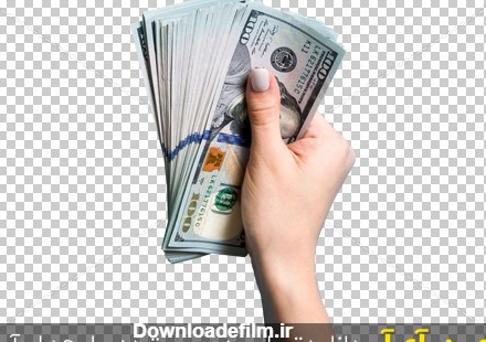 عکس اسکناس های دلار در دست یک خانم | بُرچین – تصاویر دوربری شده ...