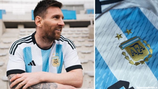 رسمی؛ رونمایی از پیراهن جدید تیم ملی آرژانتین(عکس)