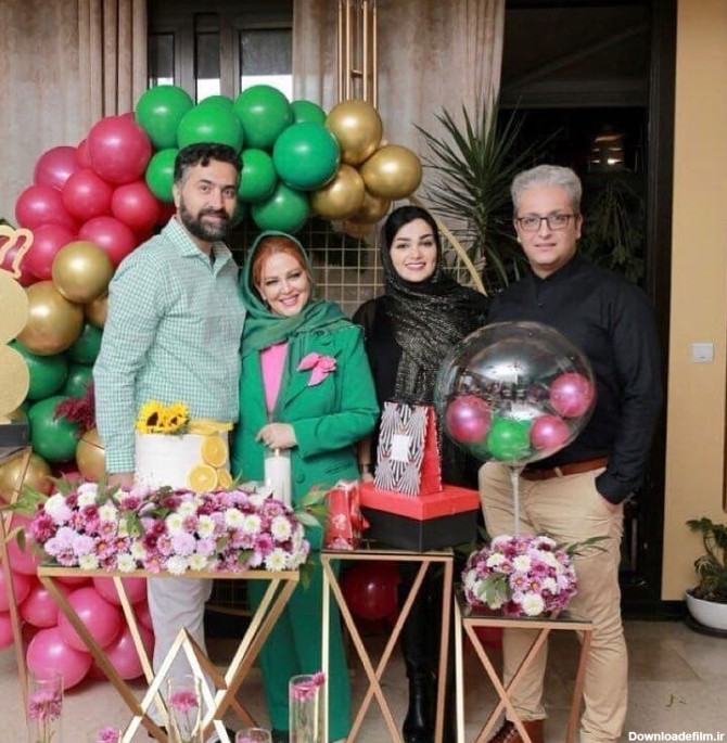 ست بهاره رهنما و همسرش در جشن تولد حاجی + عکس