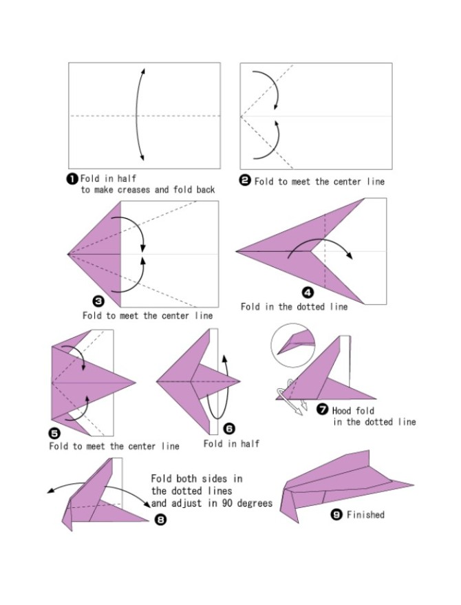 آموزش ساخت اوریگامی انواع هواپیما و موشک - Origami Plane - ماگرتا